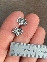 Load image into Gallery viewer, Hamsa stud earrings