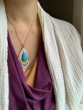 Load image into Gallery viewer, Sleeping beauty turquoise set in sterling silver