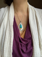 Load image into Gallery viewer, Sleeping beauty turquoise set in sterling silver