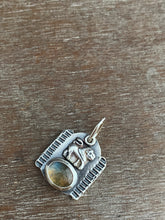 Load image into Gallery viewer, Labradorite and lion charm