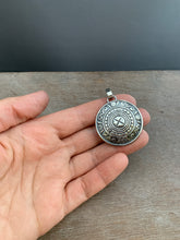 Load image into Gallery viewer, Amazonite in bronze double sided medallion