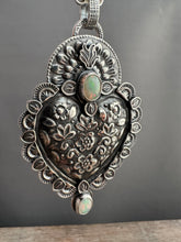 Load image into Gallery viewer, Opal Sacred Heart pendant