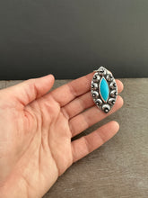 Load image into Gallery viewer, Sleeping Beauty Turquoise Moon Pendant