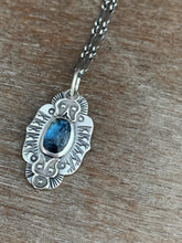 Load image into Gallery viewer, Moss kyanite charm necklace