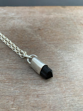 Load image into Gallery viewer, Black tourmaline crystal necklace