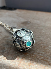 Load image into Gallery viewer, Vintage crystal and Ethiopian Opal dragon egg medallion