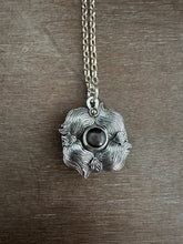 Load image into Gallery viewer, Dark Ruby/sapphire flame double sided medallion