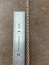 Load image into Gallery viewer, Add a chain to a necklace, small delicate sterling chain, 2mm Oval Rolo Chain