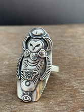 Load image into Gallery viewer, Size 9 owl ring