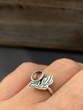 Load image into Gallery viewer, Pink tourmaline and antler accent size 7