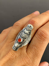 Load image into Gallery viewer, Size 9 owl ring