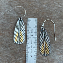 Load image into Gallery viewer, Keum Boo Feather Earrings