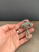 Load image into Gallery viewer, Faceted Scapolite with fossilized mammoth, and dendritic agate