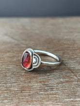 Load image into Gallery viewer, Tourmaline and rising sun ring size 8