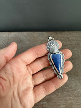 Load image into Gallery viewer, Dumortierite Sacred Heart pendant