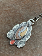 Load image into Gallery viewer, Agate and garnet charm