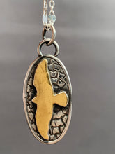 Load image into Gallery viewer, 24k Keum Boo Hawk Silhouette On a Stamped Background