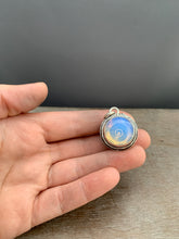 Load image into Gallery viewer, Opalite glass double sided medallion
