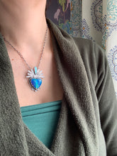 Load image into Gallery viewer, Nova opal sacred heart pendant