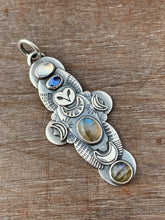 Load image into Gallery viewer, Labradorite Owl Pendant