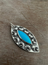 Load image into Gallery viewer, Sleeping Beauty Turquoise Moon Pendant