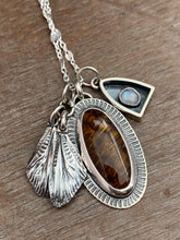 Load image into Gallery viewer, Melody stone, Cicada wings, and Moonstone charms