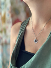 Load image into Gallery viewer, Purple/grey tourmaline charm necklace