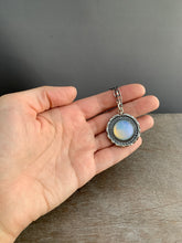 Load image into Gallery viewer, Opalite glass fish pendant