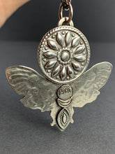 Load image into Gallery viewer, Moth pendant with vintage Swarovski Crystal