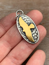 Load image into Gallery viewer, 24k Keum Boo Hawk Silhouette On a Stamped Background