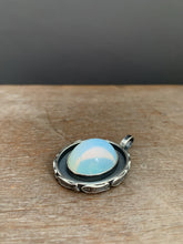 Load image into Gallery viewer, Opalite glass fish parable pendant