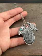 Load image into Gallery viewer, Our Lady of Guadalupe Turquoise charm set