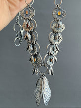 Load image into Gallery viewer, Cicada Wing and Lilac Pod Elaborate Necklace
