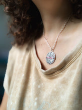 Load image into Gallery viewer, Candy Cane Snowflake Pendant #5