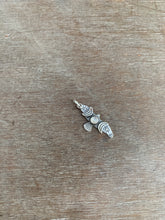 Load image into Gallery viewer, Small moonstone stamped bird pendant
