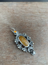 Load image into Gallery viewer, Orange Sapphire and Citrine Pendant