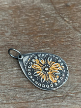Load image into Gallery viewer, Small keum boo gold and silver pendant #2