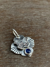 Load image into Gallery viewer, Butterfly and kyanite charm