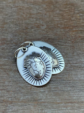 Load image into Gallery viewer, Anatomical Heart Friendship Charm Set, Lovers Charm Set, Sibling Charm Set, Memorial Charm Set