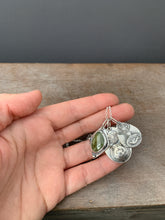 Load image into Gallery viewer, Green Sapphire, Bear, Bee, and Bird charms