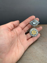 Load image into Gallery viewer, Frosty Abalone Snowflake Pendant