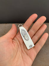 Load image into Gallery viewer, Variscite sacred heart shrine pendant