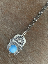 Load image into Gallery viewer, Kazakhstan lavender turquoise charm necklace