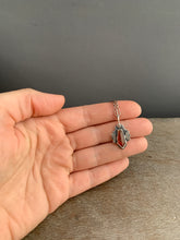 Load image into Gallery viewer, Orange kyanite moon charm