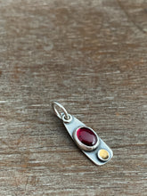 Load image into Gallery viewer, Tiny Garnet Charm with 24k Keum Boo