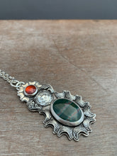 Load image into Gallery viewer, Bloodstone Bear Pendant