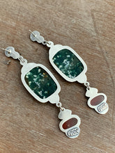 Load image into Gallery viewer, Multi stone dangle earrings