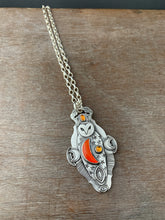 Load image into Gallery viewer, Owl pendant #9 - Rosarita Moon and Citrine