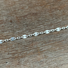 Load image into Gallery viewer, Add a chain to a necklace, small sparkly 2.6mm sequin sterling chain