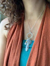 Load image into Gallery viewer, Plant pun “thistle be the best day ever” cluster charm necklace